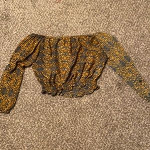 earthbound crop top (off-shoulder)